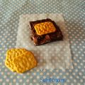 Brownie con un toque salado... ¡crackers!