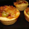 MUFFINS DE PIZZA BARBACOA Y ACEITUNAS