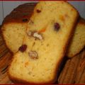 Bizcocho de naranja con nueces y arándanos