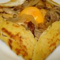 Crepe de curry y pollo