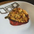 Pimientos asados rellenos de cuscús con huevo