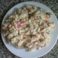 ENSALADA CON PASTAS Y VERDURAS