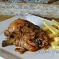 Jamoncitos de pollo encebollado a la mostaza