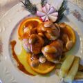 Pollo salteado con Naranjas y Almendras