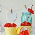 Chucherías caseras con zumo de frutas