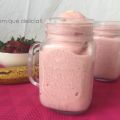 SORBETE DE PLÁTANO Y FRESA
