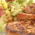 Solomillo con soja y miel y ensalada con[...]