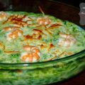 Acelgas gratinadas con langostinos