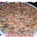 TORTILLA DE HABAS SALTEADAS
