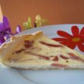 Tarta salada de jamón y queso
