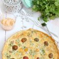 Quiché de jamón, queso parmesano y huevos con[...]
