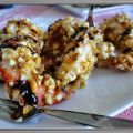 Langostinos con crujiente de maíz