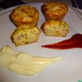 Muffins salados de jamon y queso