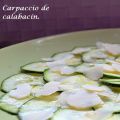 CARPACCIO DE CALABACÍN.