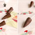 Galleta pirulí con fresa y chocolate