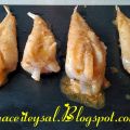 Colas de Rape con salsa  de Almendras crujientes