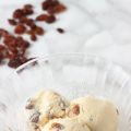 

Helado de ron con pasas


