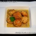 Albóndigas de pollo en salsa de almendras