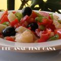 Entrante de esqueixada de bacalao