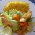 ENSALADA CON POLLO AL CURRY