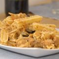Capricci con atún, cebolla y aceitunas negras