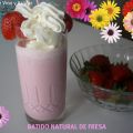 Batido Natural de fresa