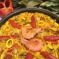 Fideua de marisco.