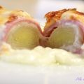 GRATÉN DE PUERROS CON JAMÓN Y QUESO: