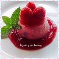 Panna cotta de frambuesa