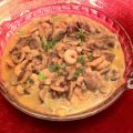 Champiñones con gambas