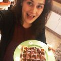 Gofres con pepitas de chocolate
