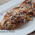 Trenza de hojaldre con chocolate y frutos secos