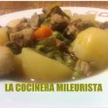Estofado de cerdo con menestra de verduras y[...]