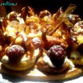 TARTA DE PROFITEROLES CON FRAMBUESAS Y[...]