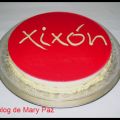Tarta dedicada a Xixón