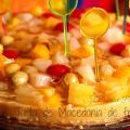 Tarta de macedonia de  frutas