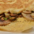 Tortilla de champiñones al perjil