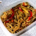 Tallarines chop-suey. Preparación