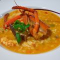 Arroz caldoso con langostinos, almejas y[...]