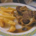 CARRILLERA CON SALSA  DE SETAS A LOS DOS LICORES