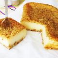 Pastel cremoso con frutos secos
