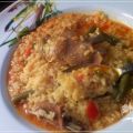 Arroz caldoso con costilla de cordero