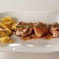 Solomillo con foie fresco y manzana caramelizada