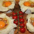 Huevos en cesta crujiente