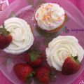 Cupcakes de fresas con nata