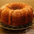 Bundt de chocolate, manzana y nueces.