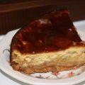 Tarta de queso y manzana ligera