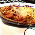 Berenjenas rellenas (Atún, bacon y verduras)