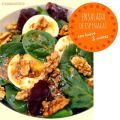 ENSALADA DE ESPINACAS, nueces y huevo con aliño[...]