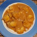 Dados de rape en salsa americana Thermomix